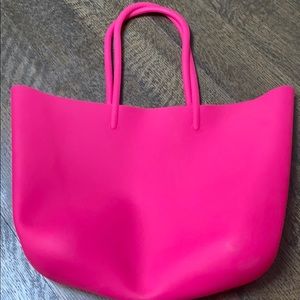 Pink jelly tote